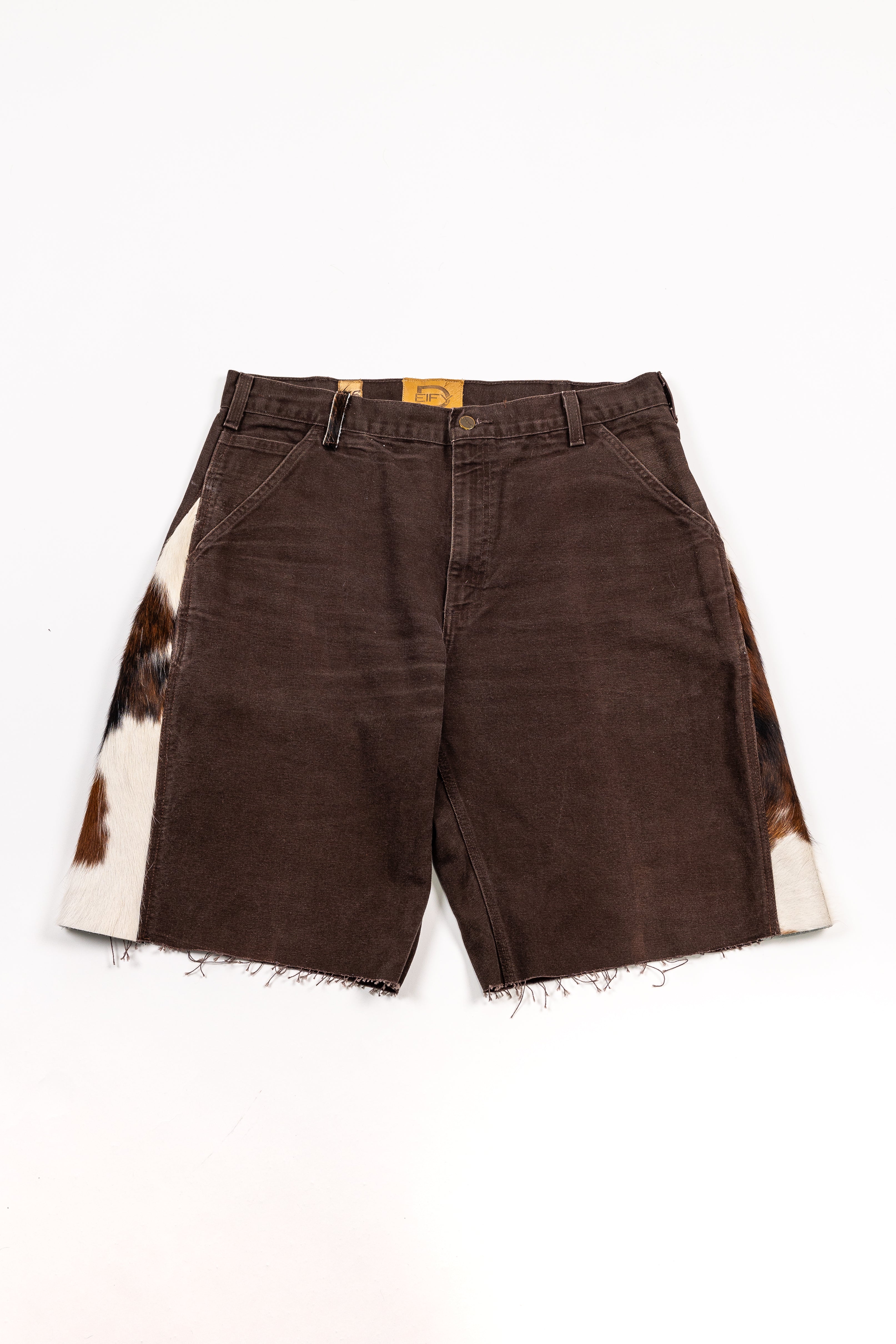 *Deify Cowhide Flare Carpenter Shorts