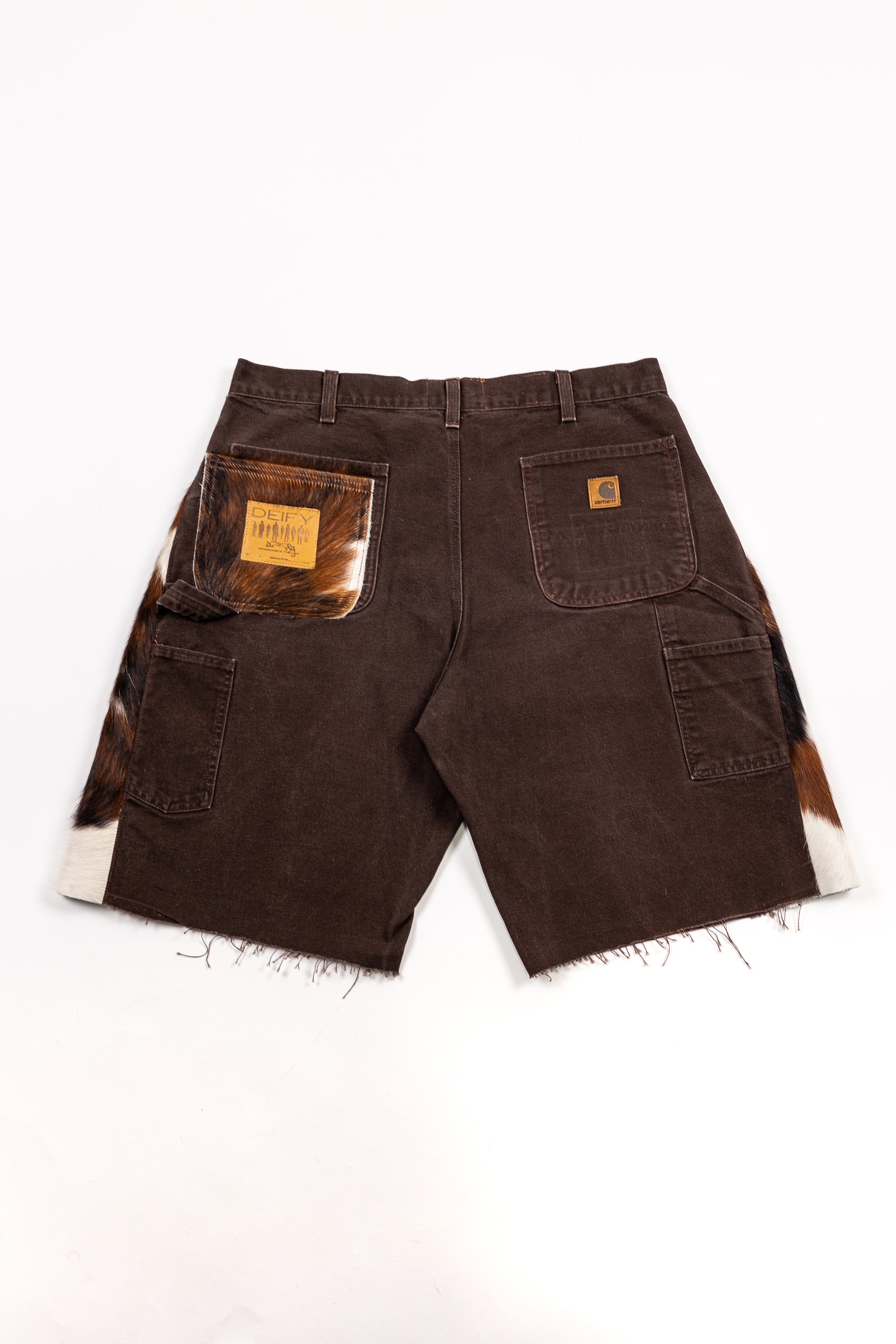 *Deify Cowhide Flare Carpenter Shorts