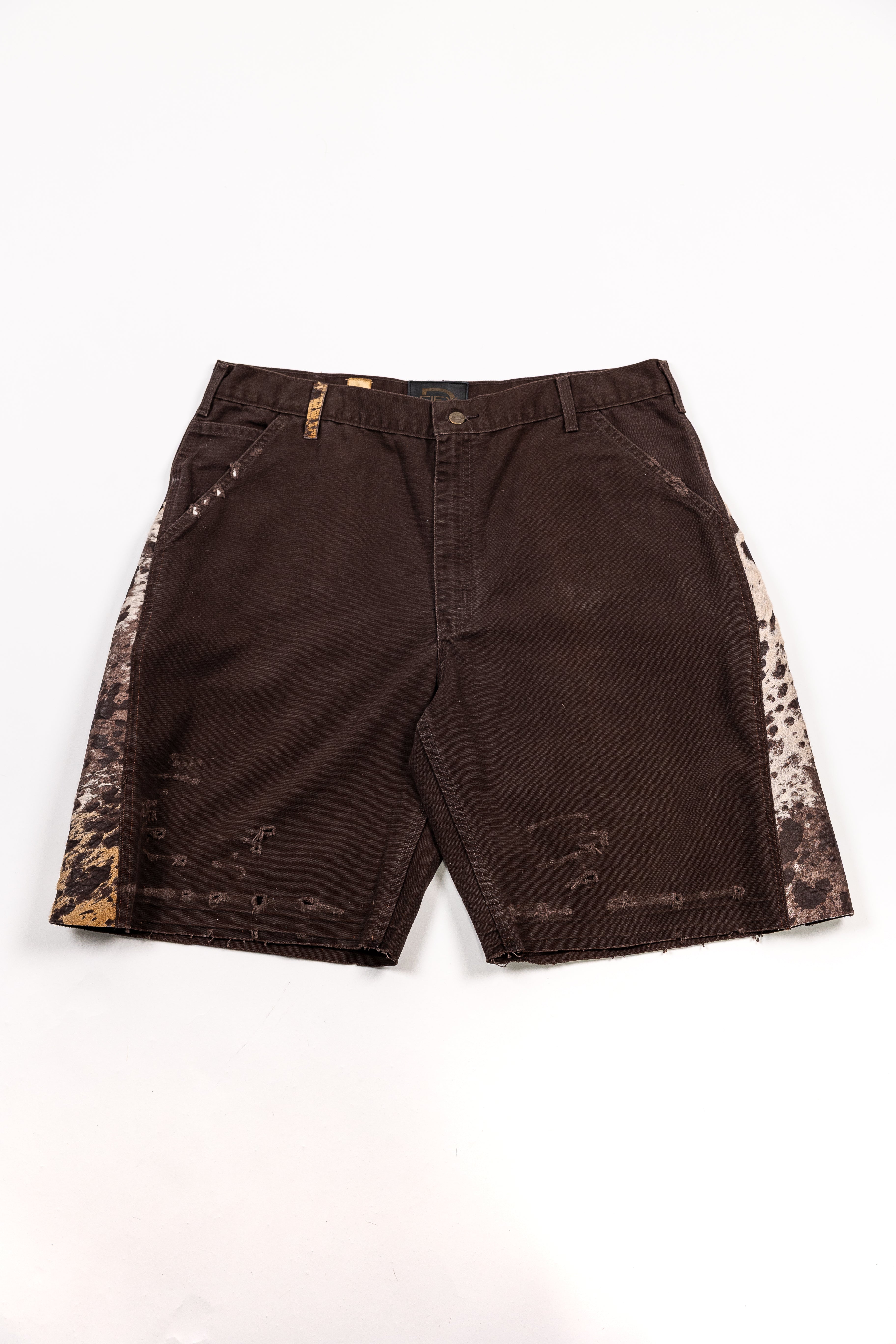 *Deify Cowhide Flare Carpenter Shorts