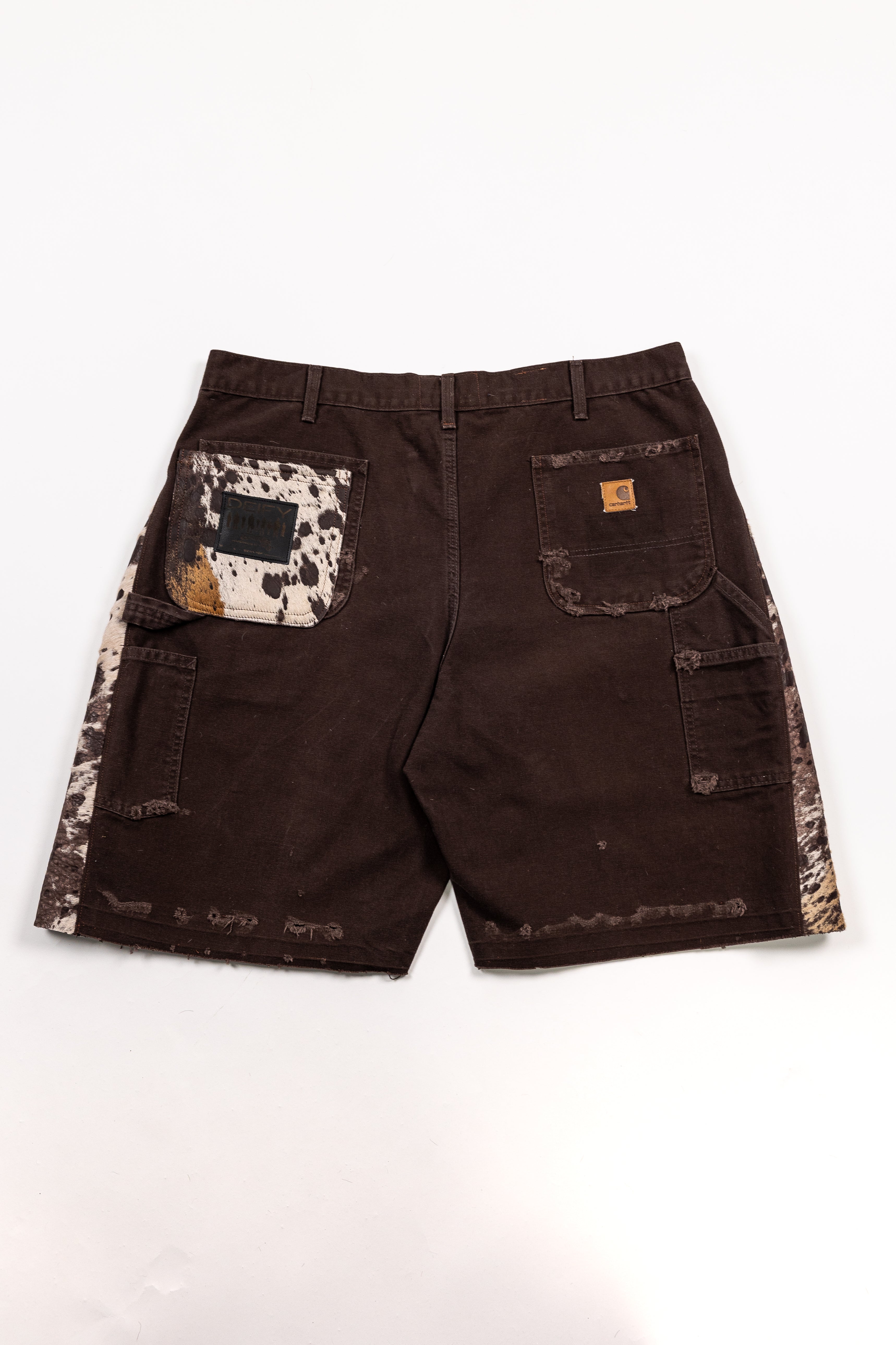 *Deify Cowhide Flare Carpenter Shorts