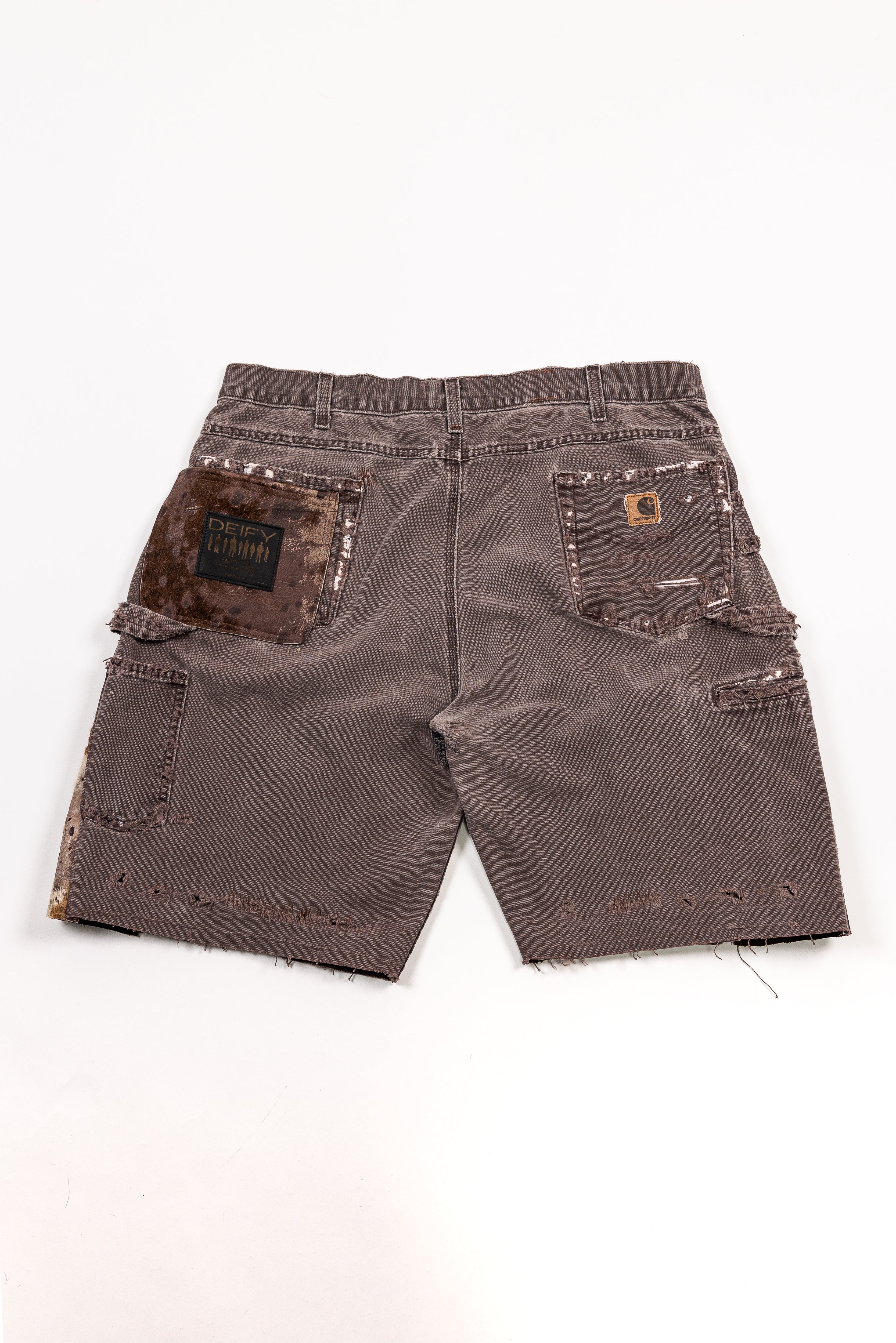 *Deify Cowhide Flare Carpenter Shorts