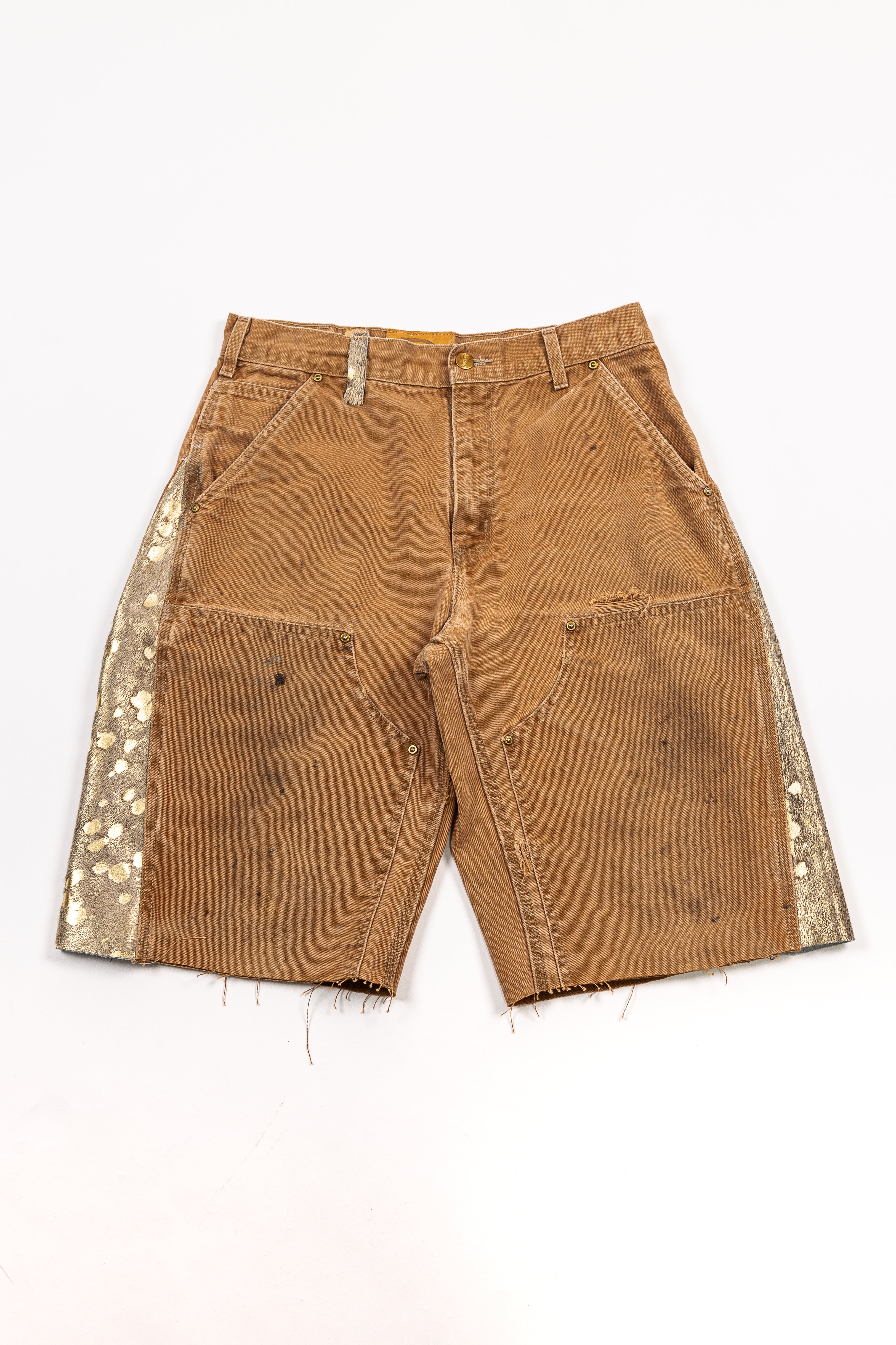 *Deify Cowhide Flare Double Knee Carpenter Shorts