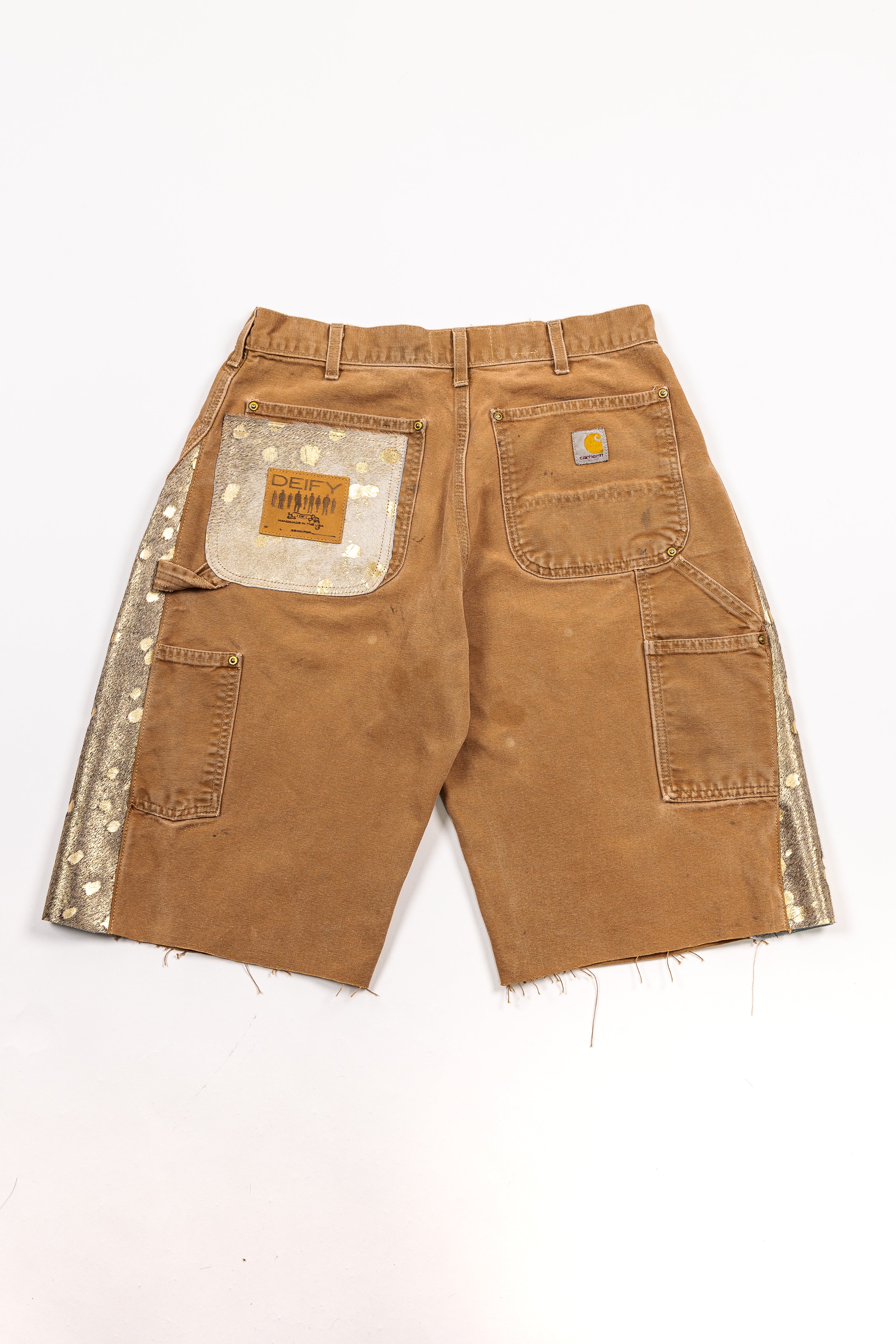 *Deify Cowhide Flare Double Knee Carpenter Shorts