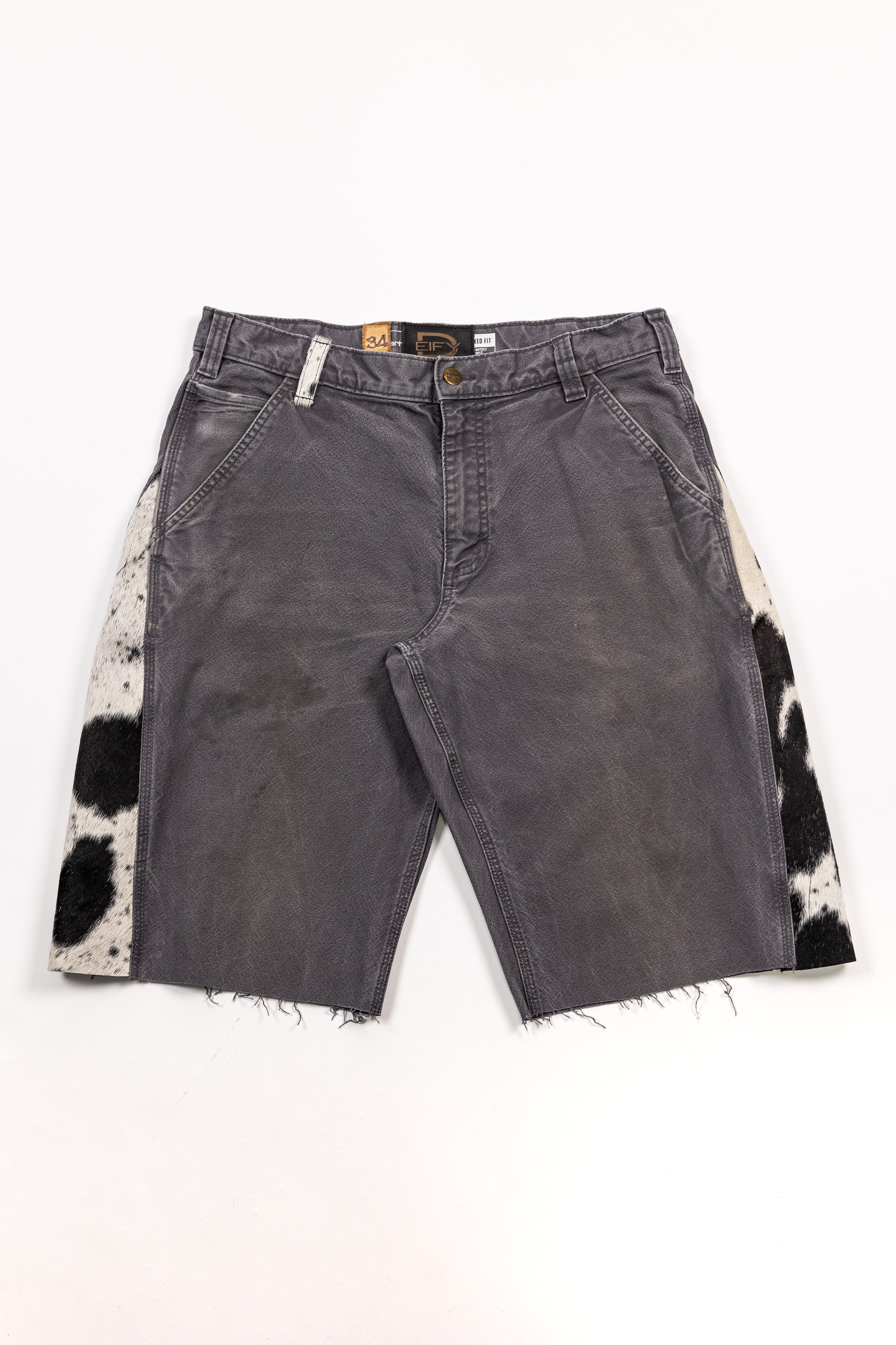 *Deify Cowhide Flare Carpenter Shorts