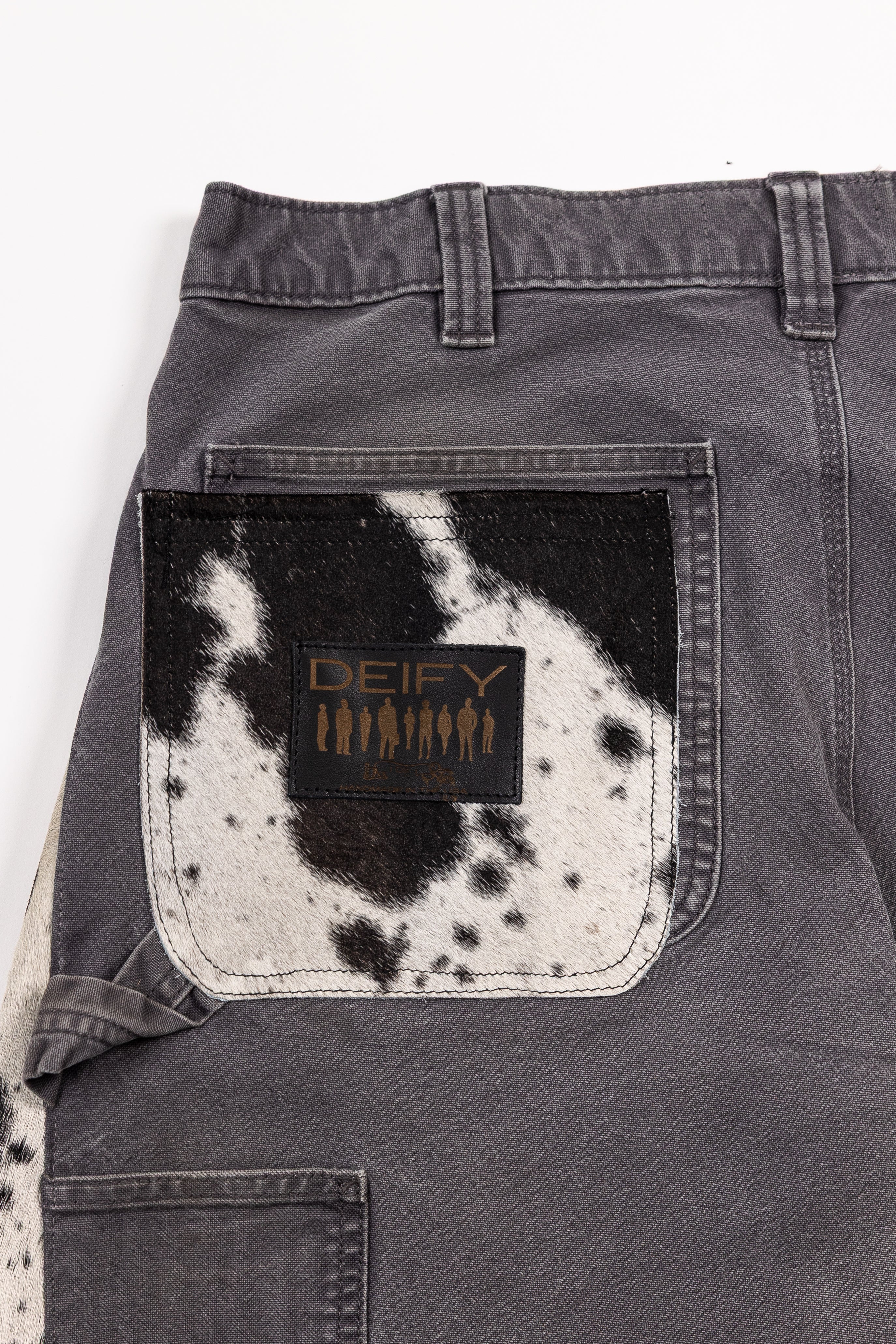 *Deify Cowhide Flare Carpenter Shorts