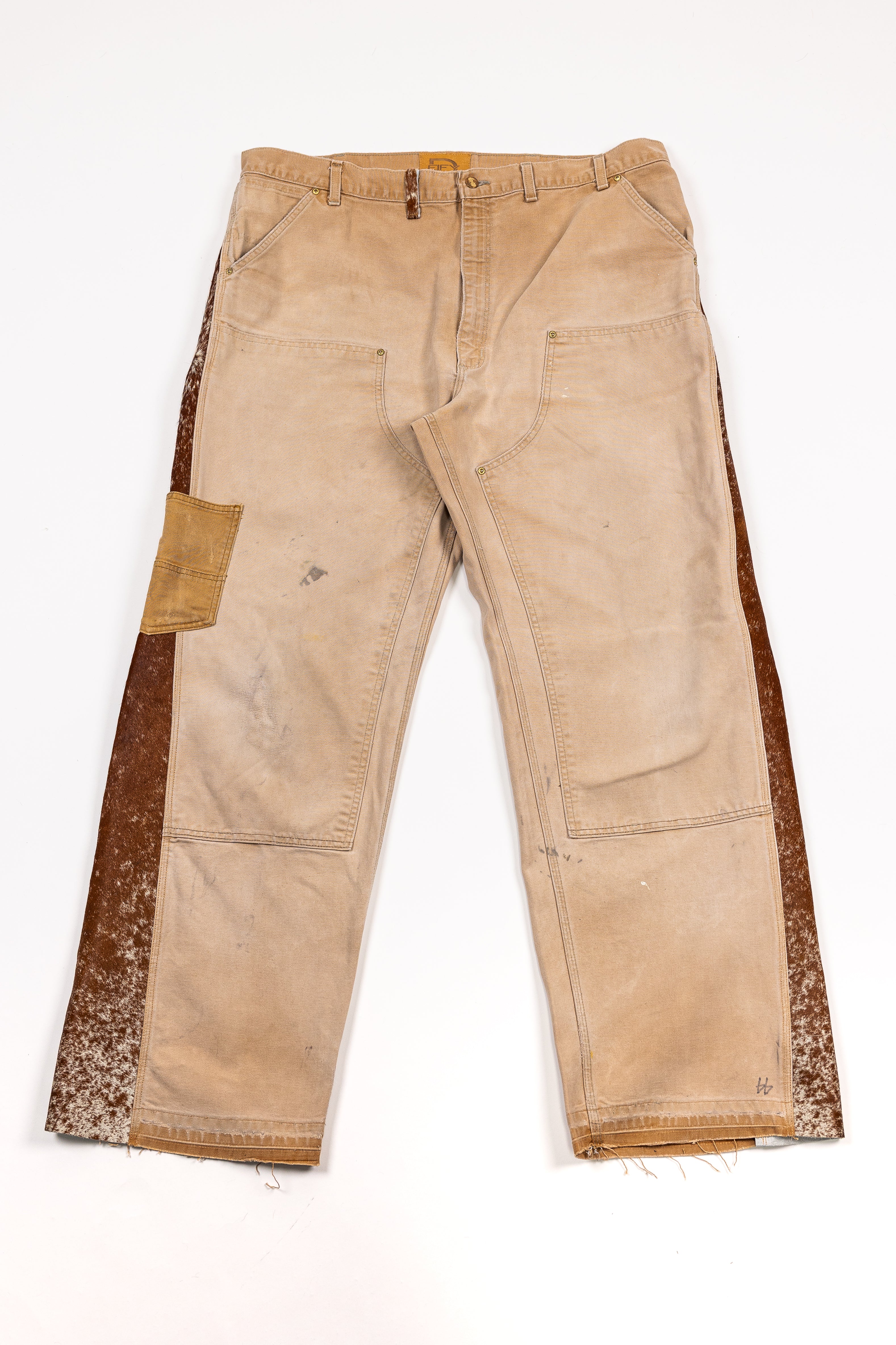 *Deify Cowhide Flare Carpenter Pants