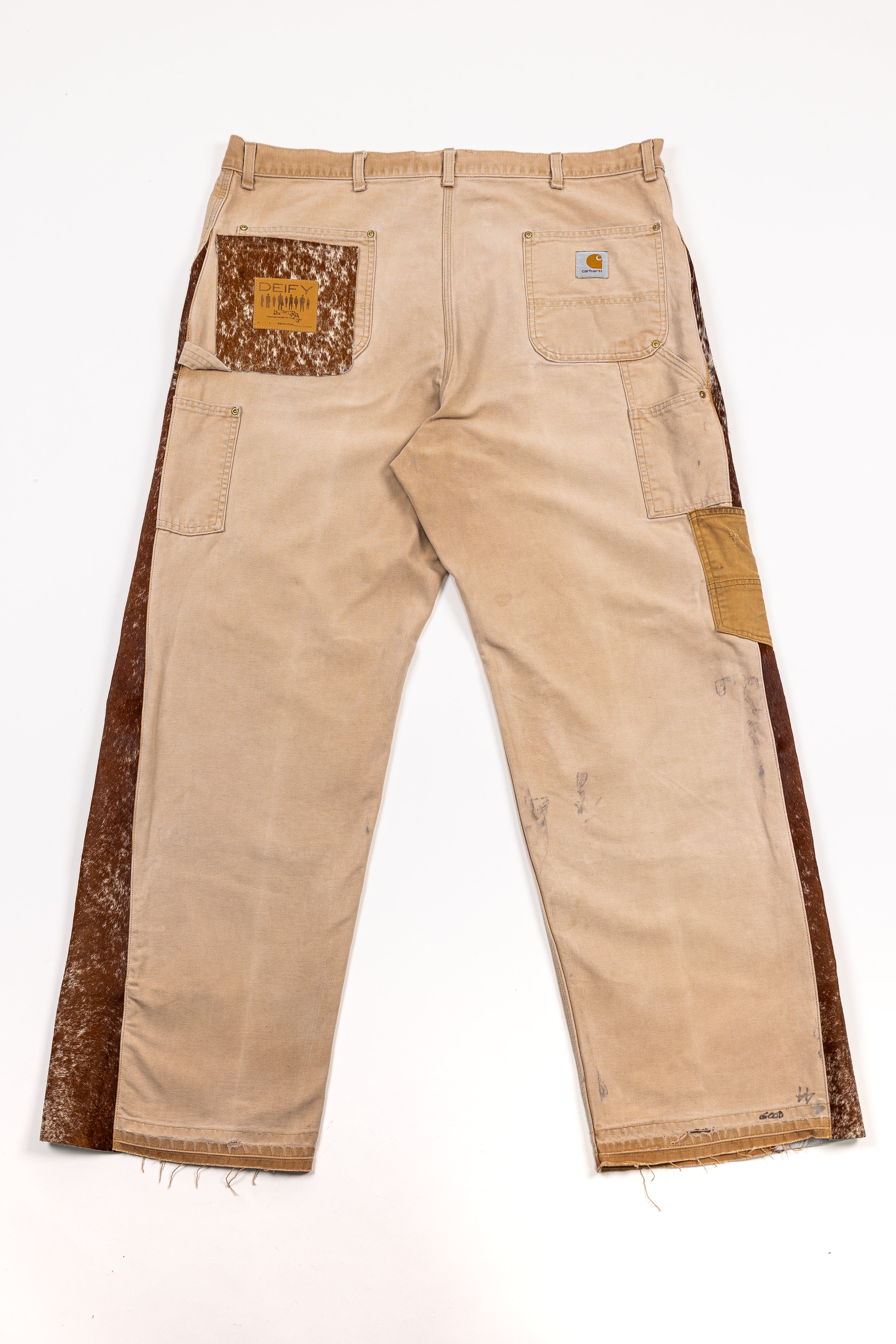 *Deify Cowhide Flare Carpenter Pants