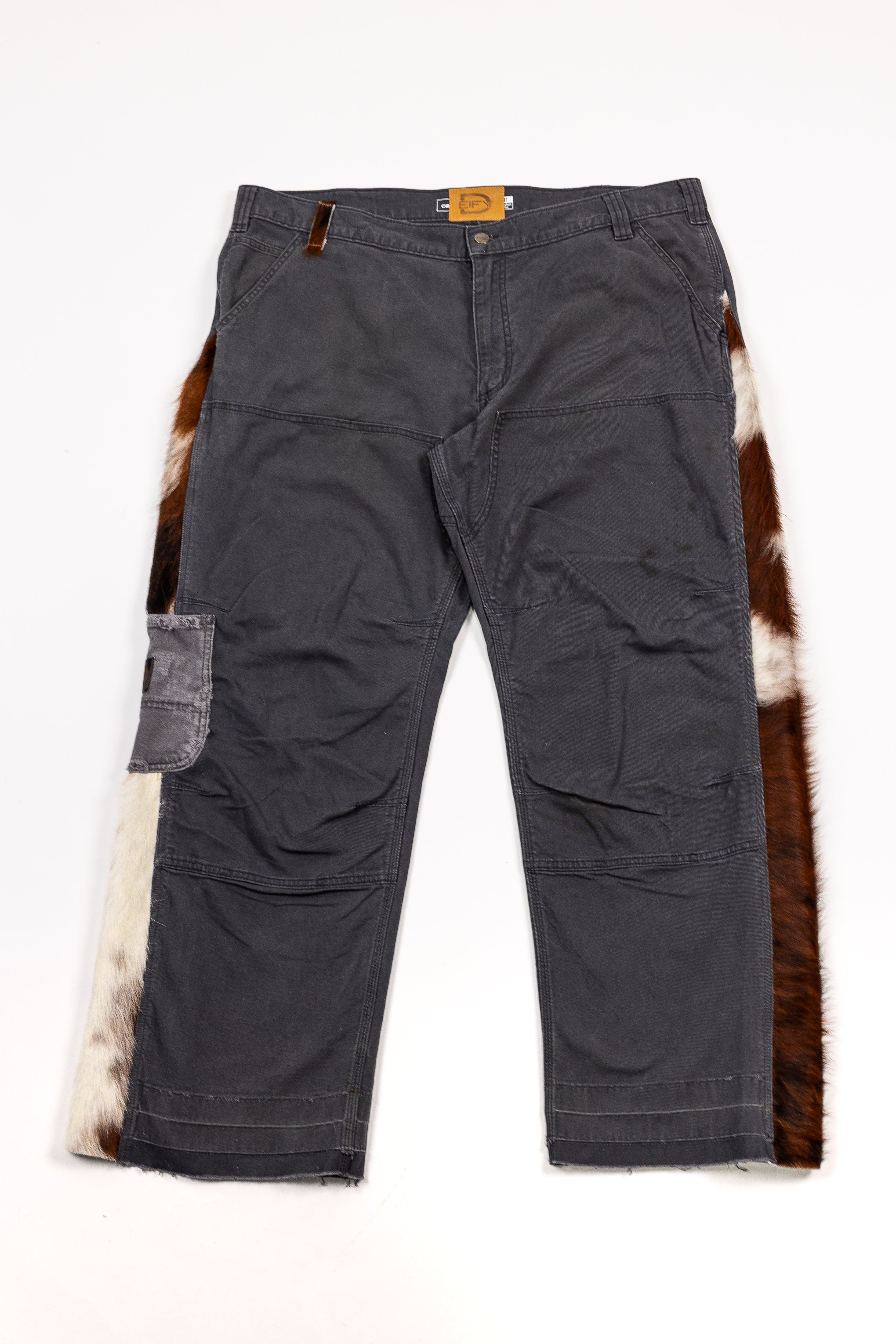 *Deify Cowhide Flare Carpenter Pants