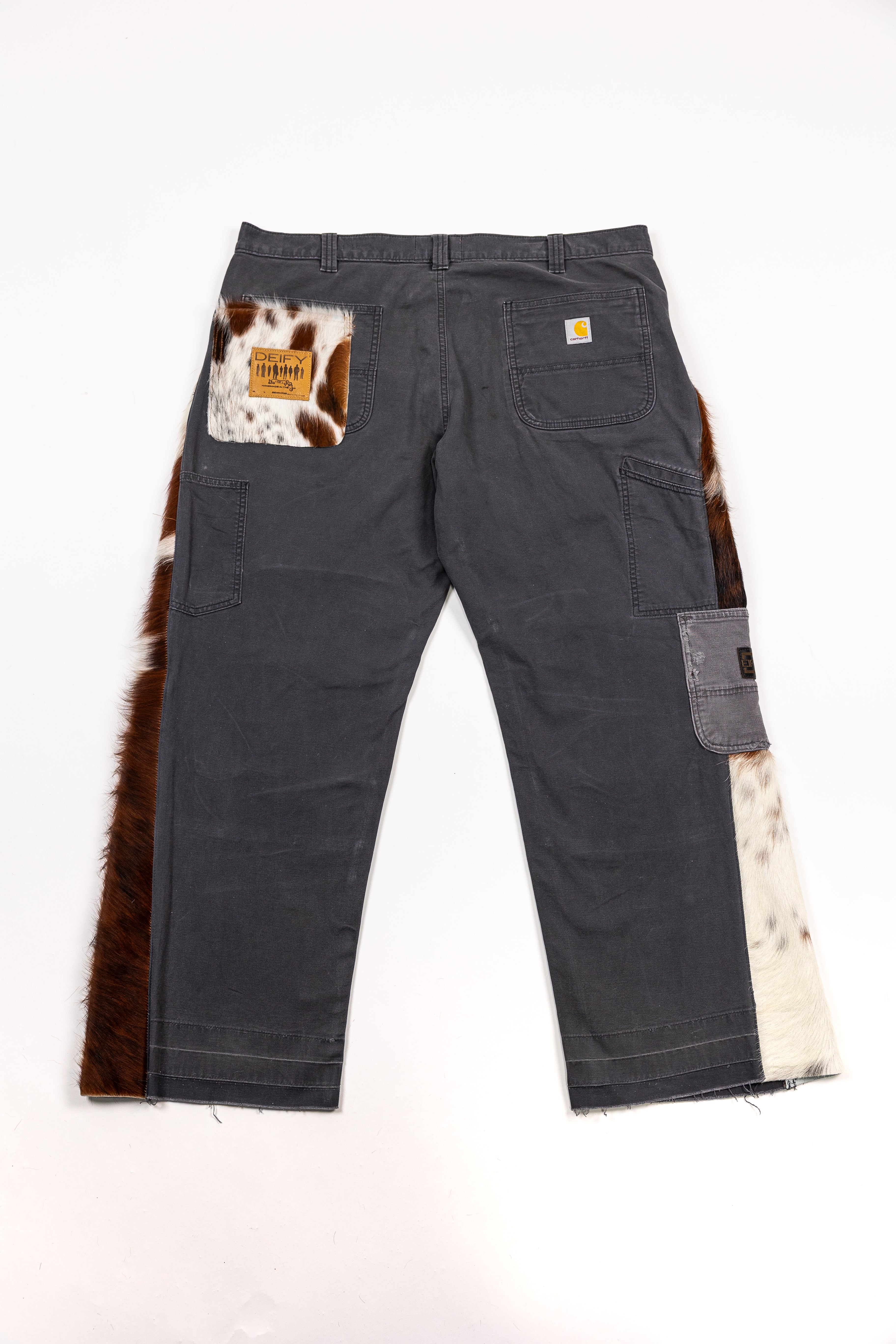 *Deify Cowhide Flare Carpenter Pants