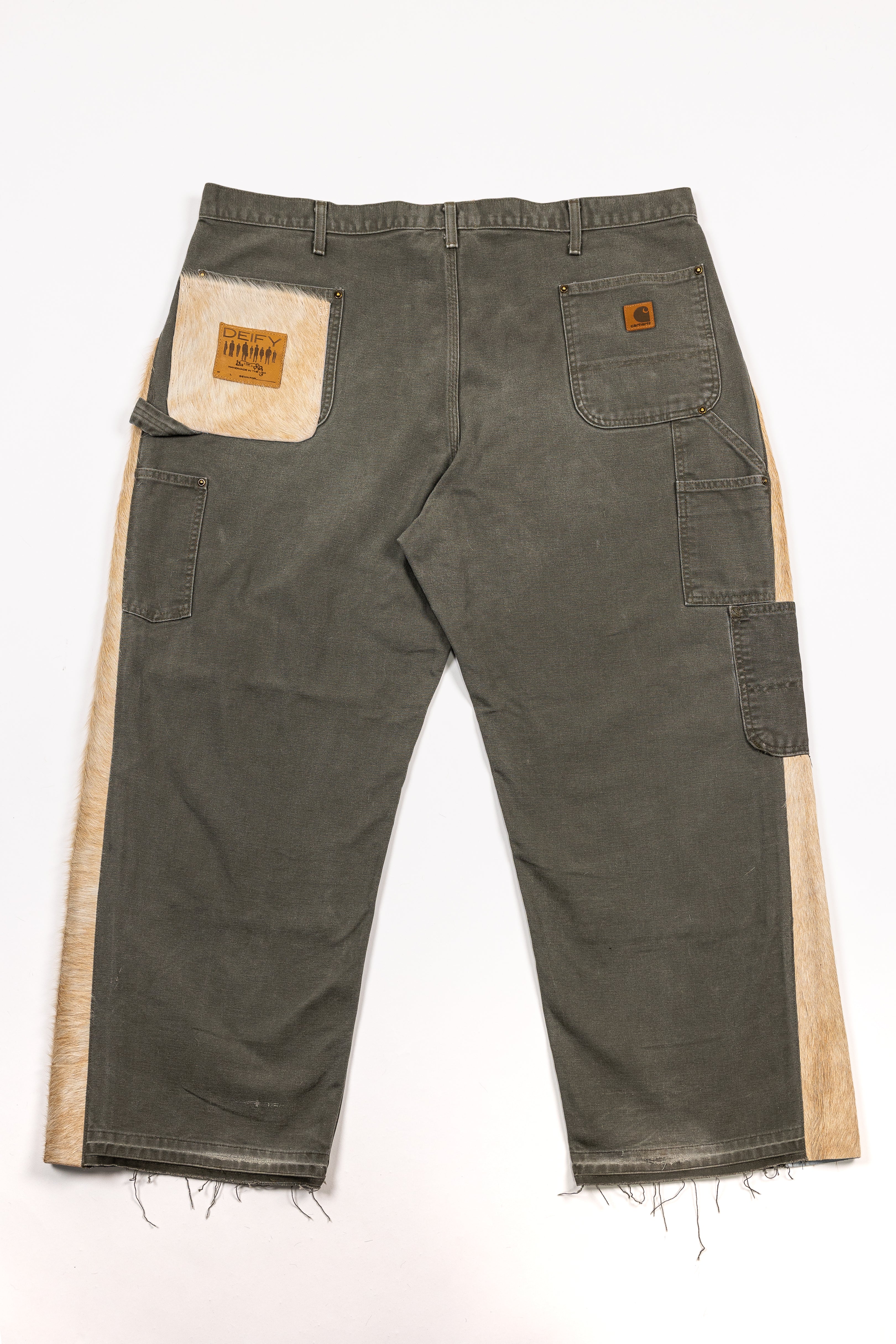 *Deify Cowhide Flare Carpenter Pants