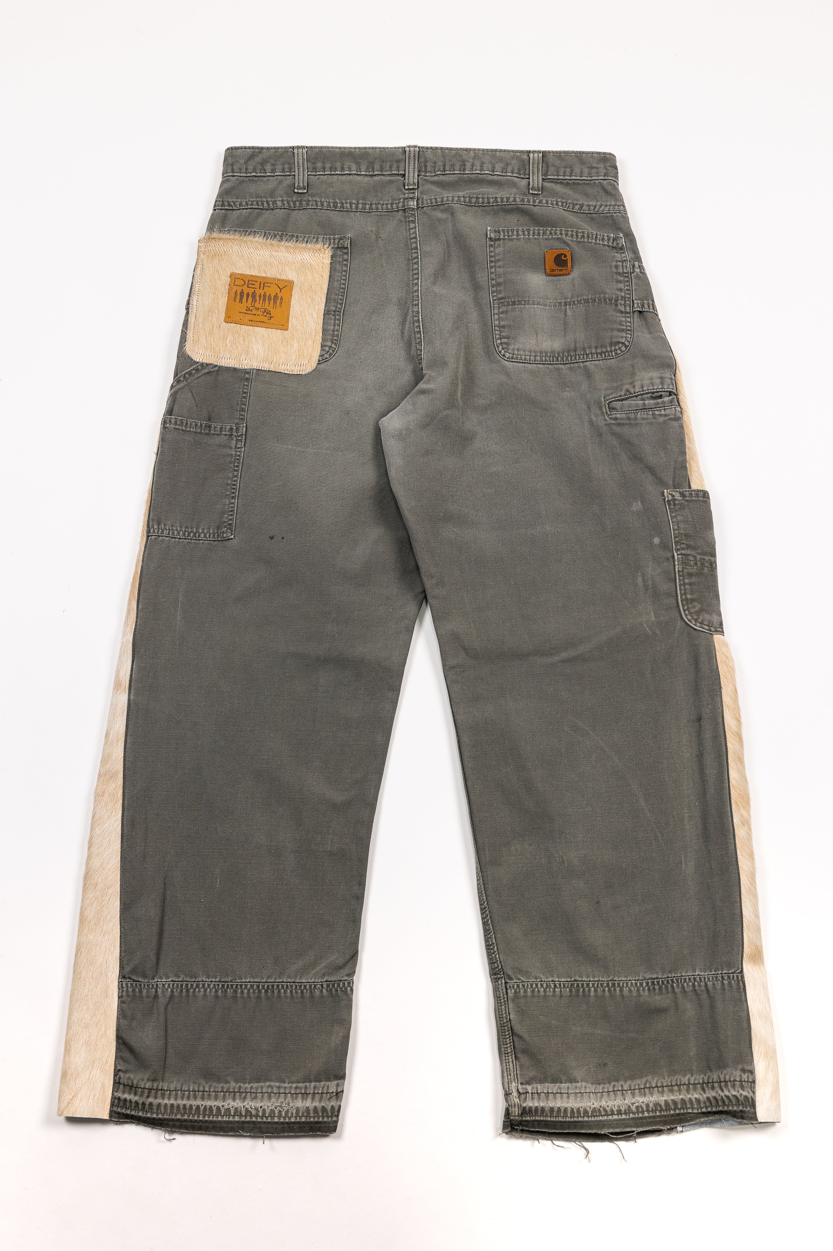 *Deify Cowhide Flare Carpenter Pants