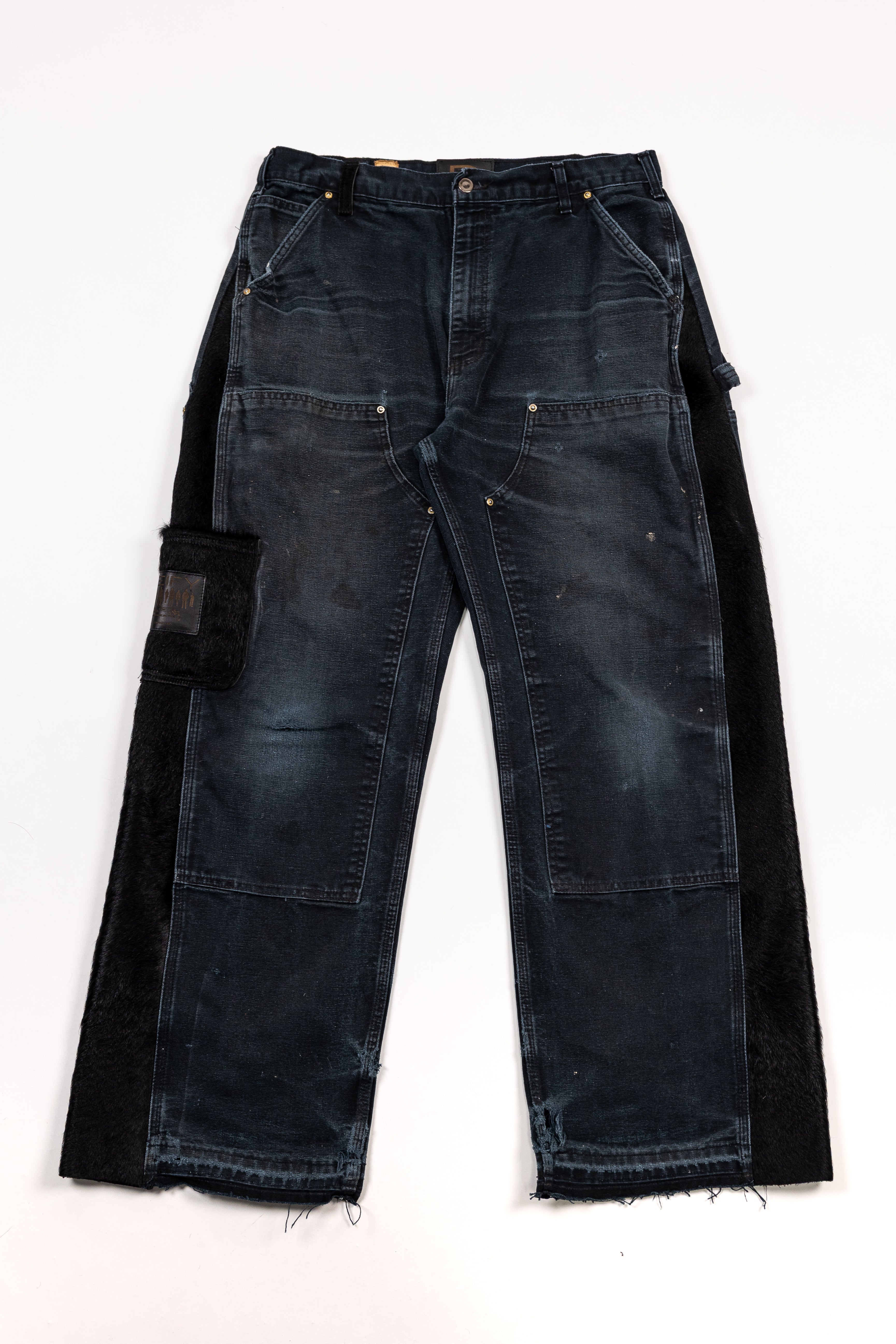 *Deify Cowhide Flare Carpenter Pants
