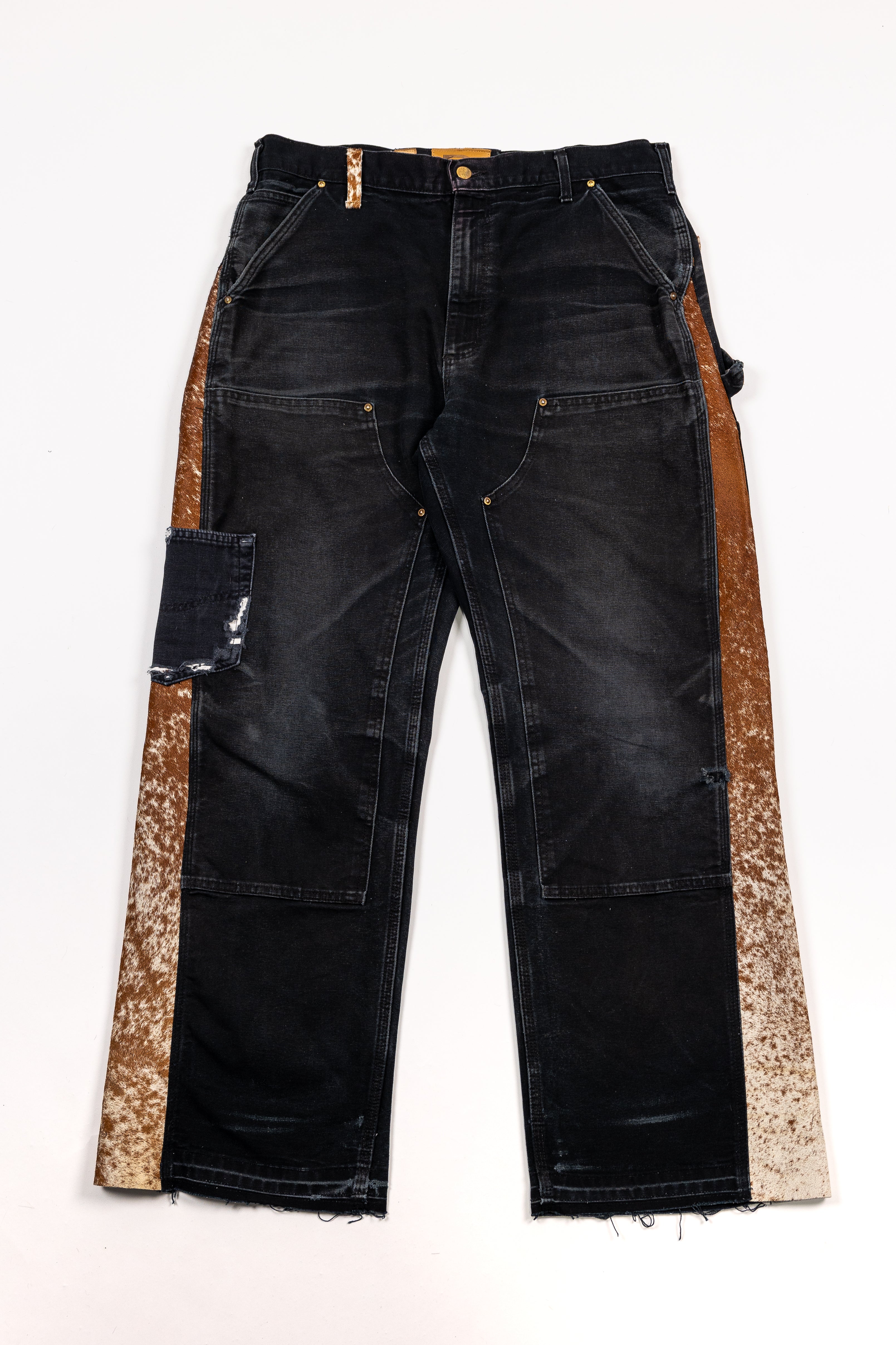 *Deify Cowhide Flare Carpenter Pants