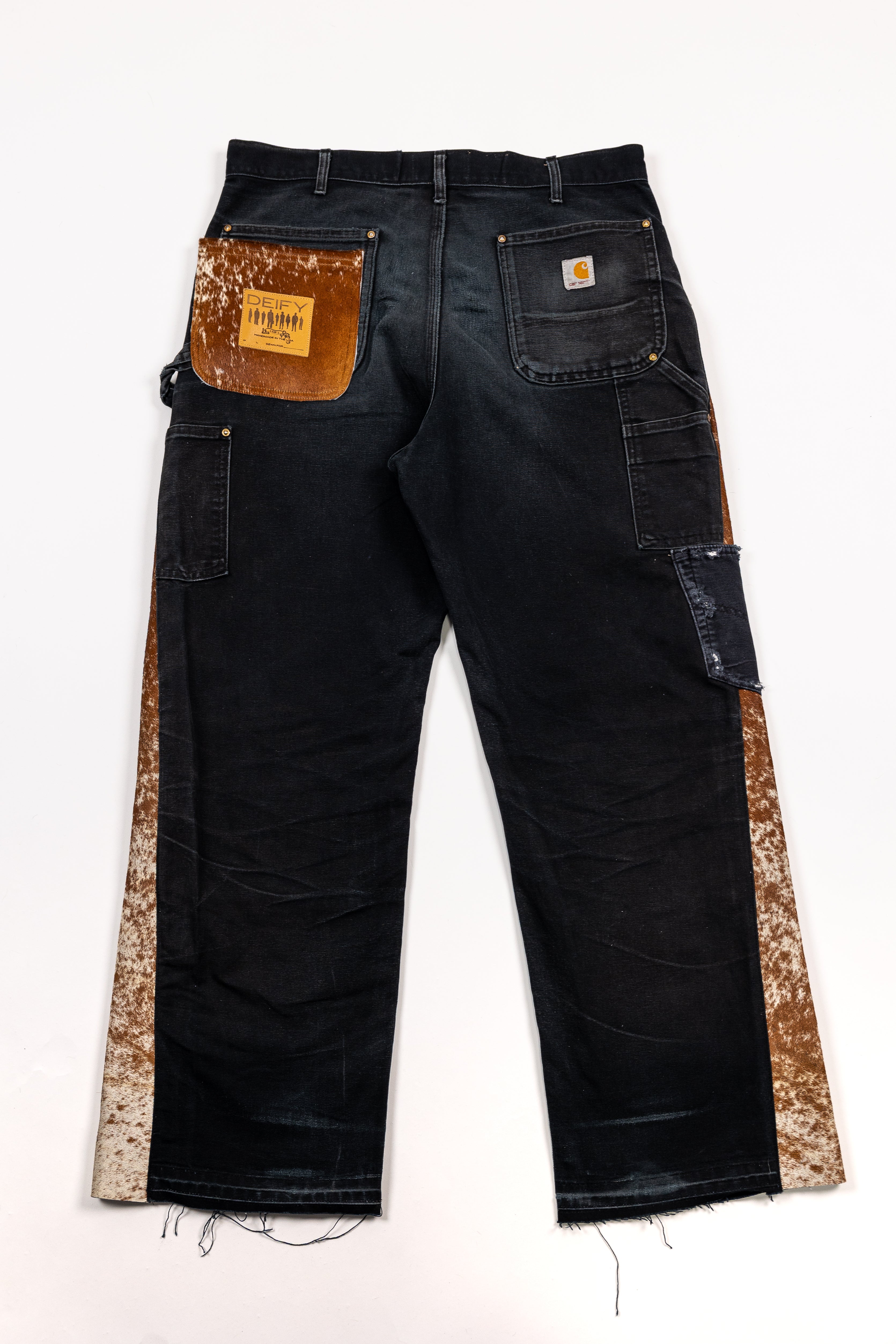 *Deify Cowhide Flare Carpenter Pants
