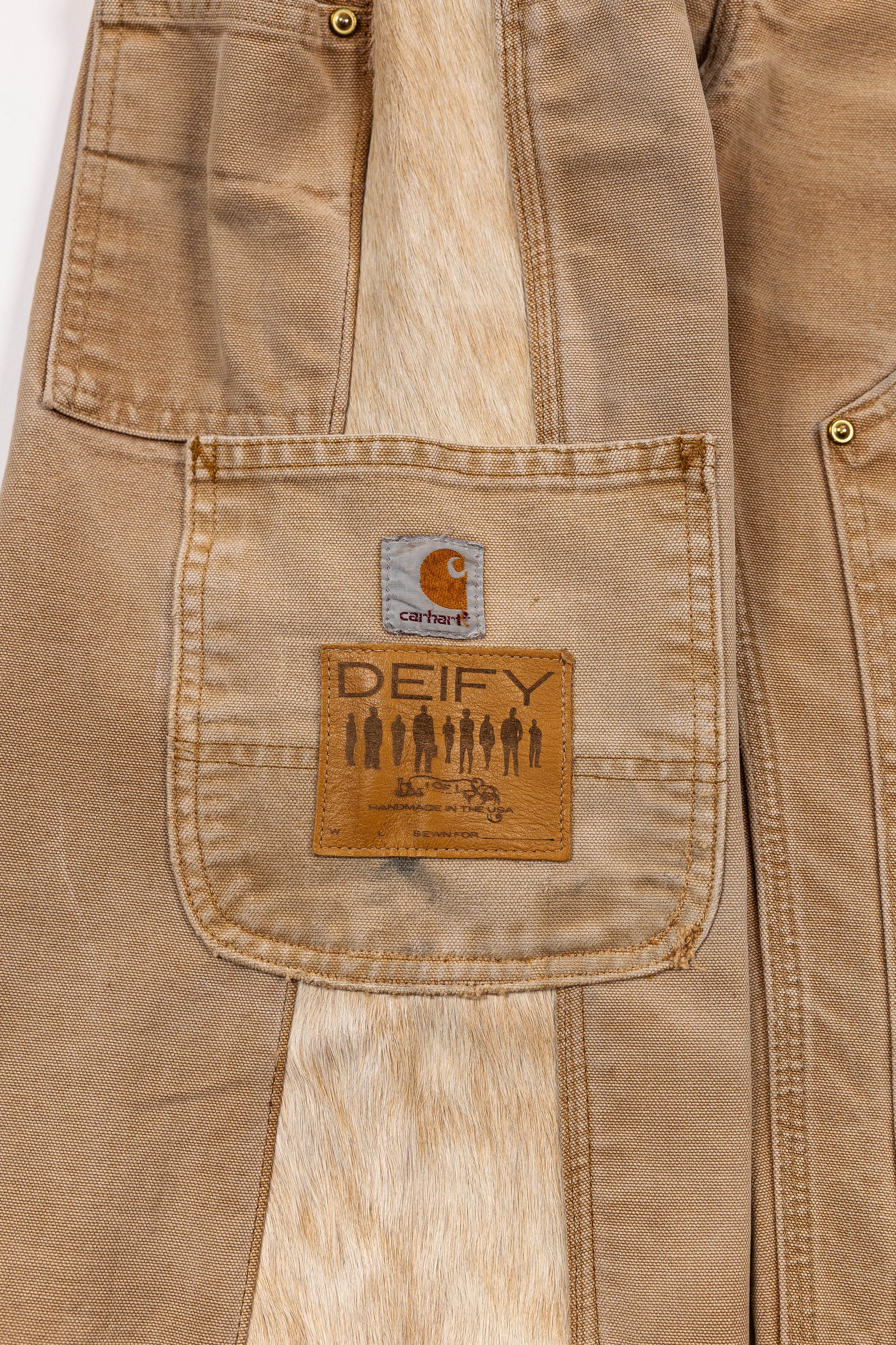 *Deify Cowhide Flare Carpenter Pants