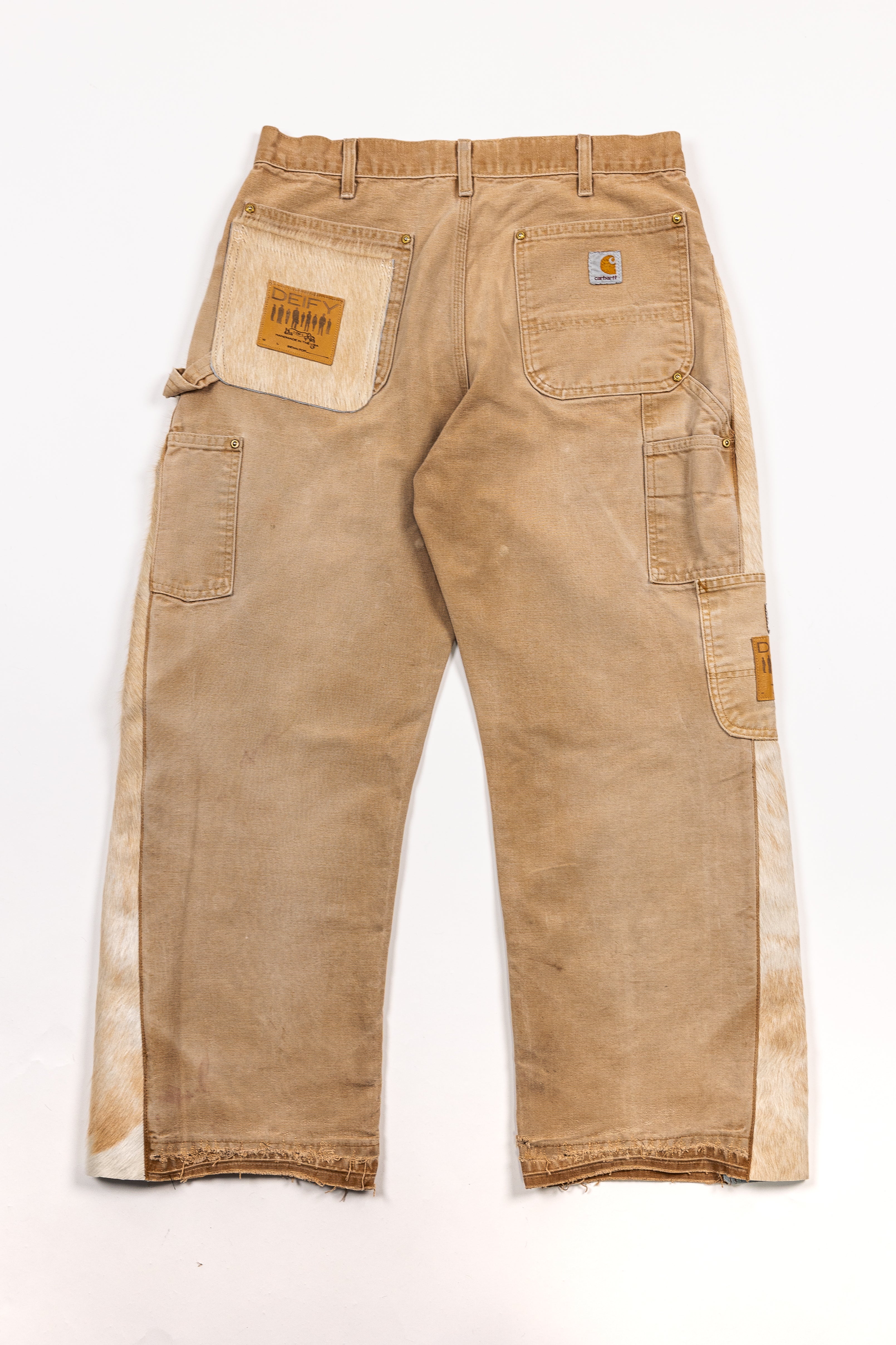 *Deify Cowhide Flare Carpenter Pants