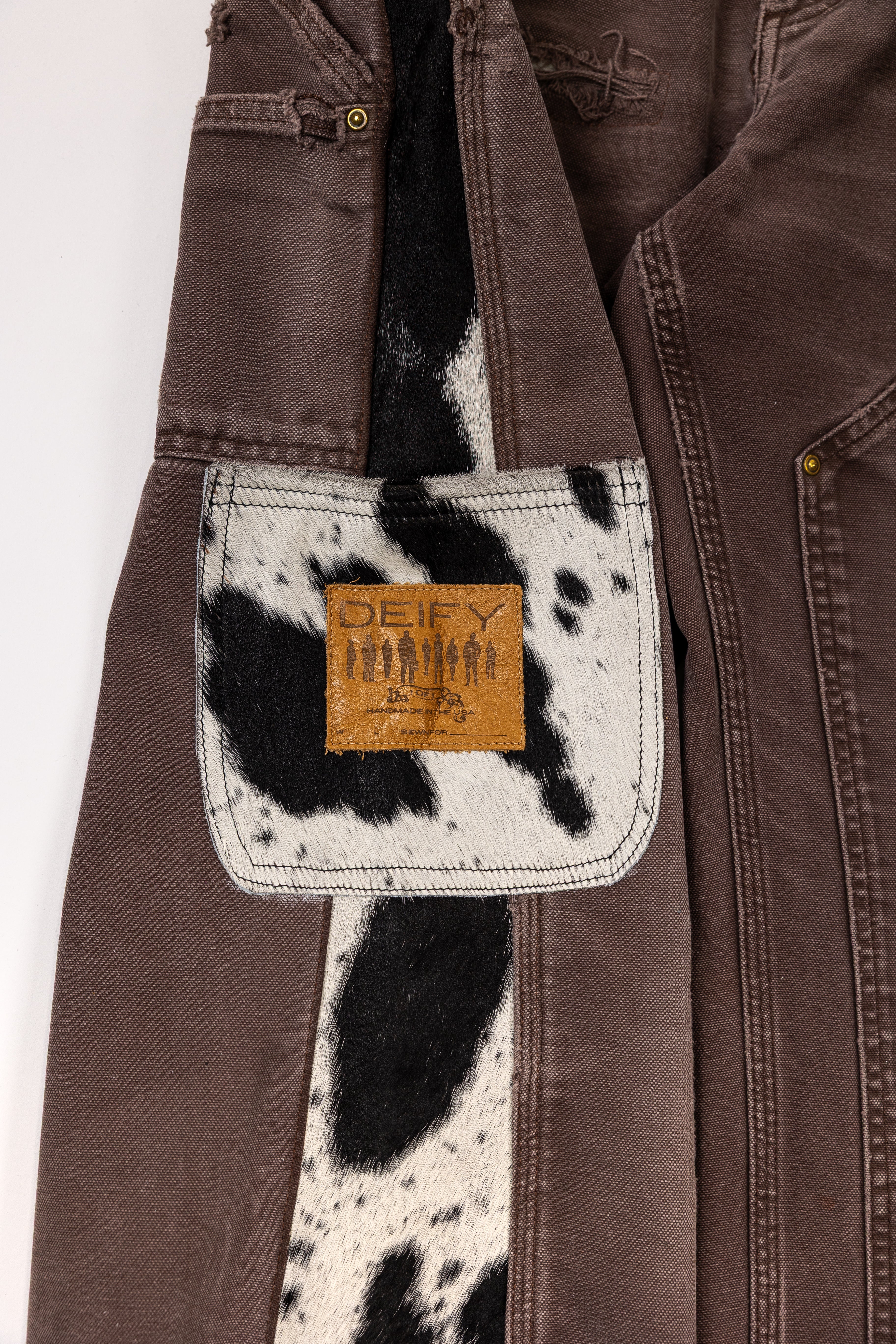 *Deify Cowhide Flare Carpenter Pants