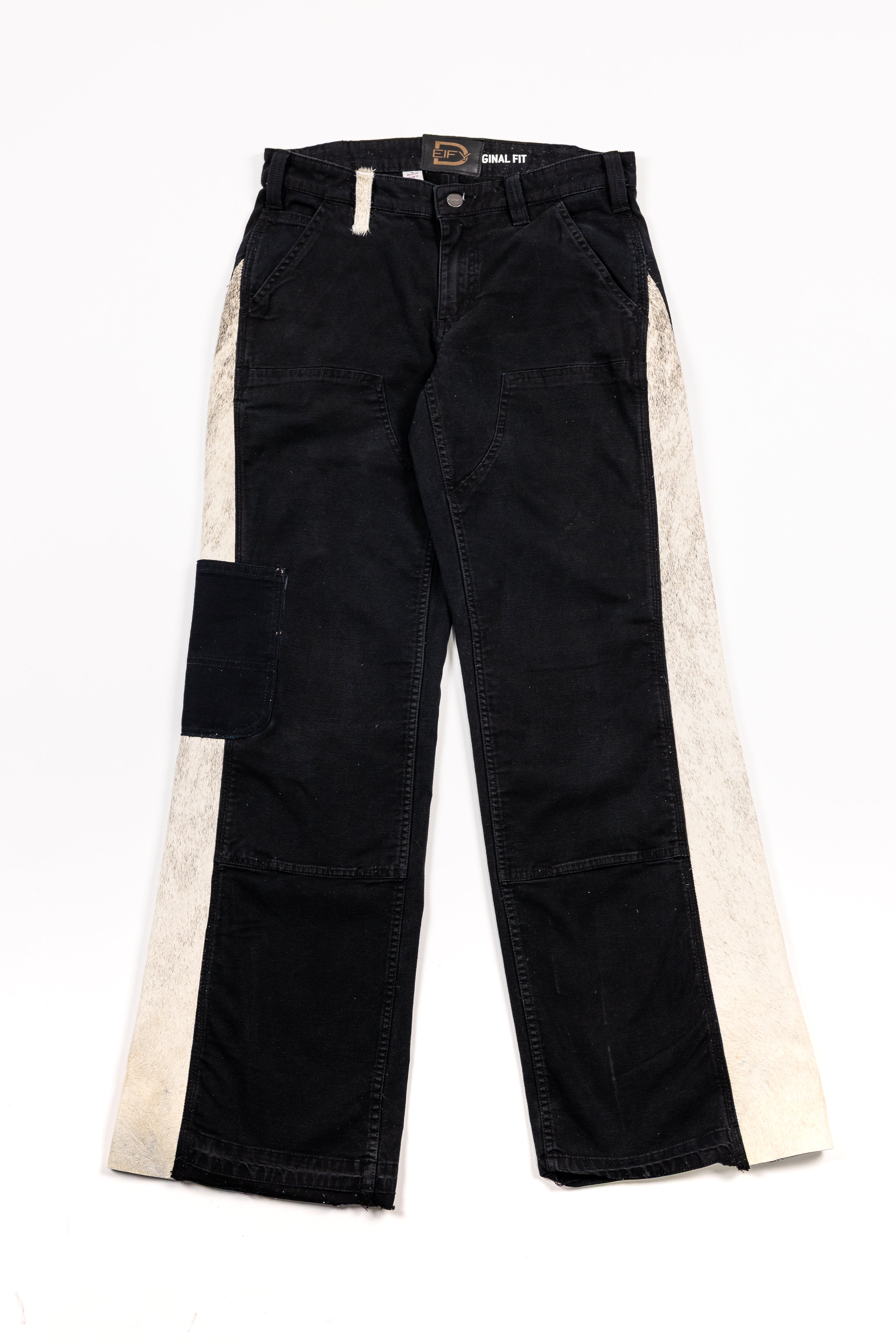 *Deify Cowhide Flare Carpenter Pants