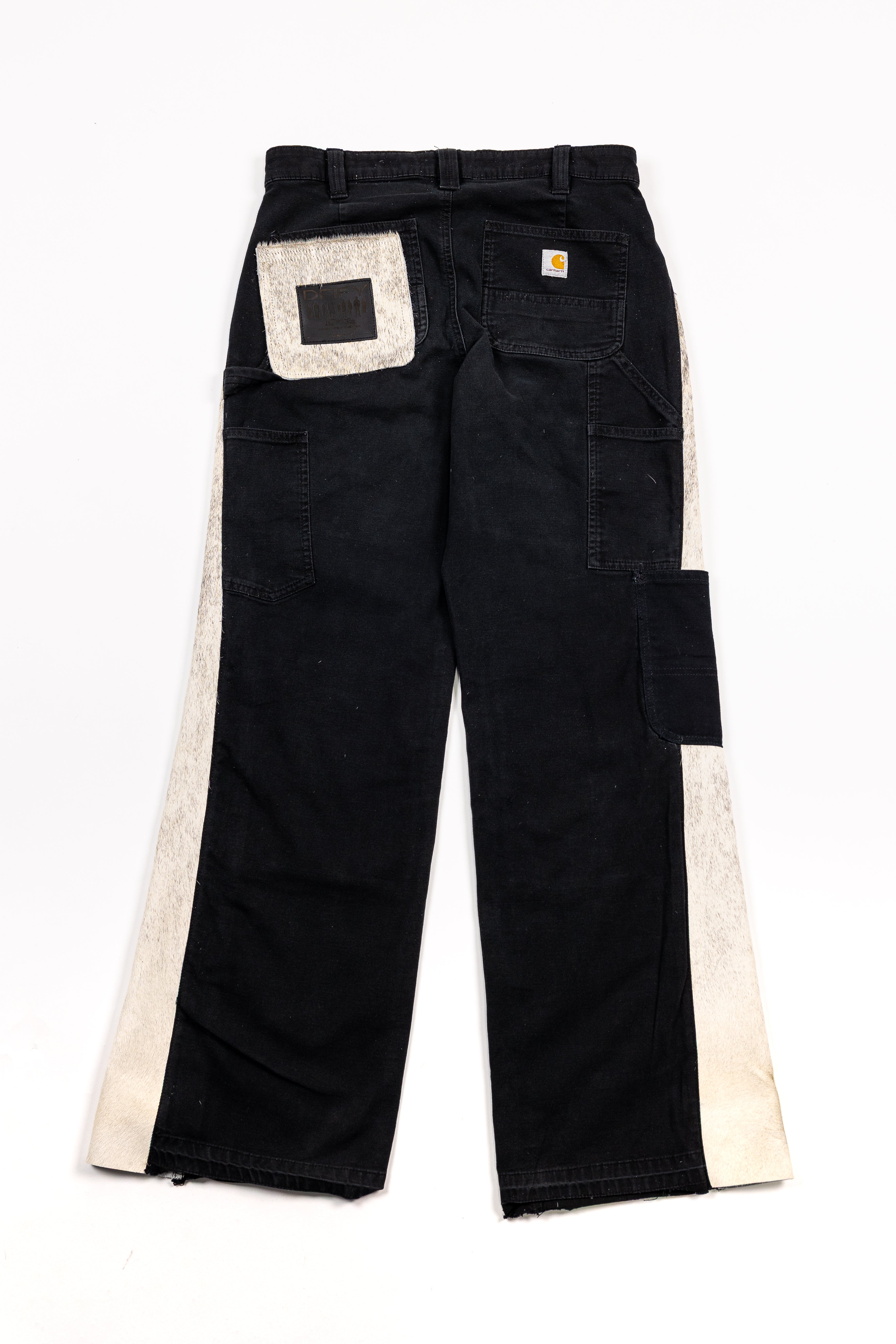 *Deify Cowhide Flare Carpenter Pants