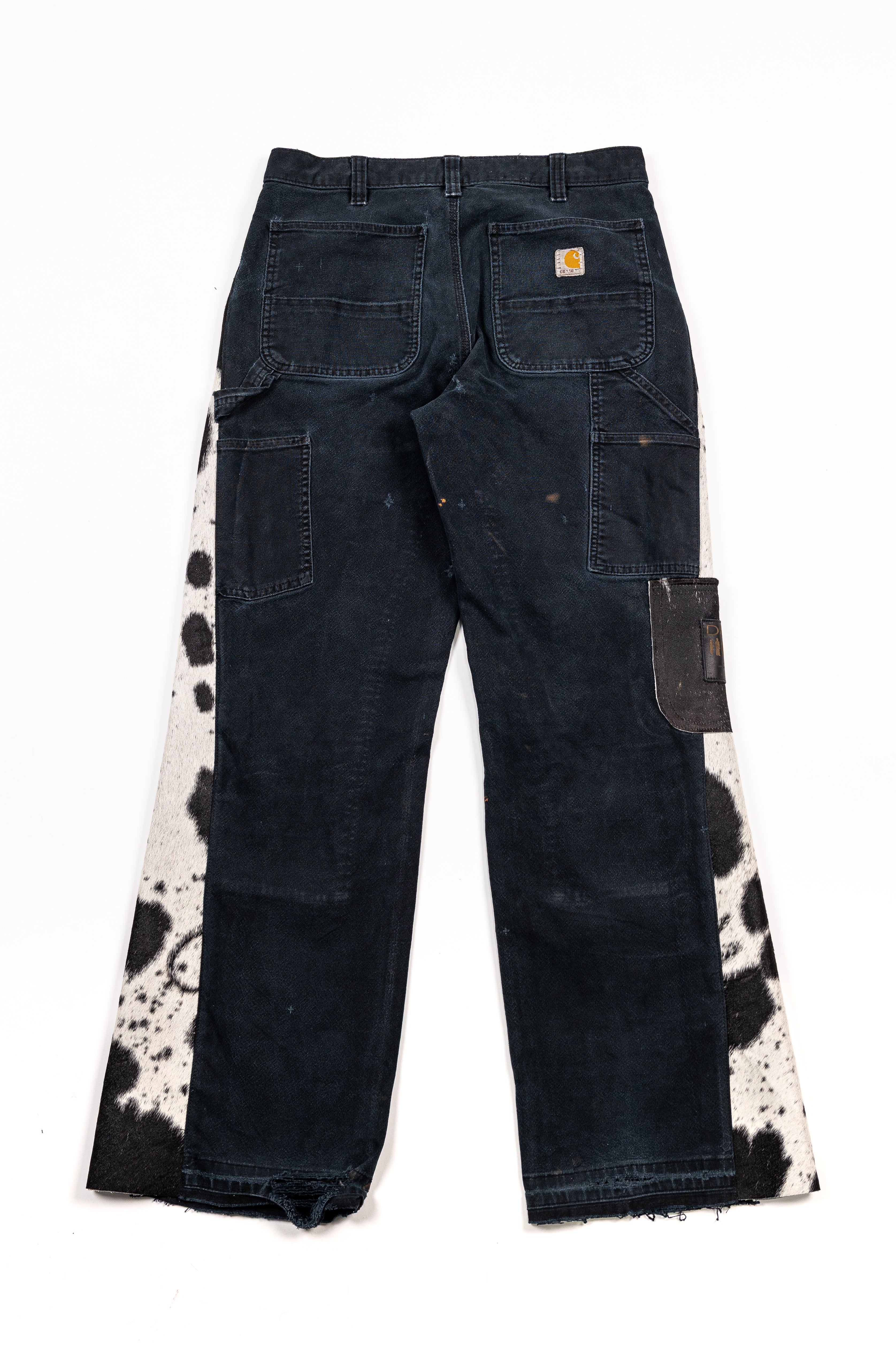 *Deify Cowhide Flare Carpenter Pants