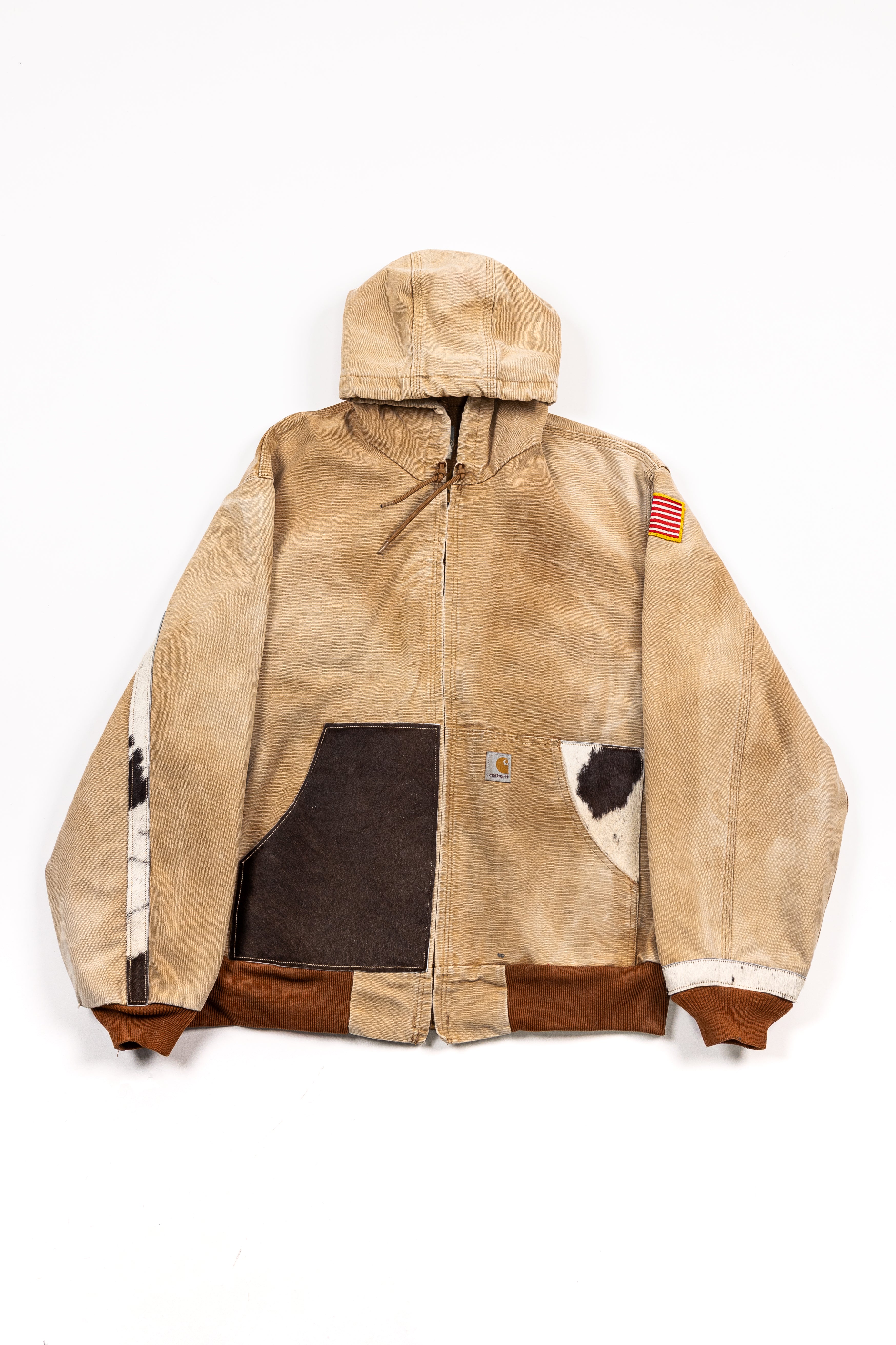 *Deify Cowhide Patch Jacket