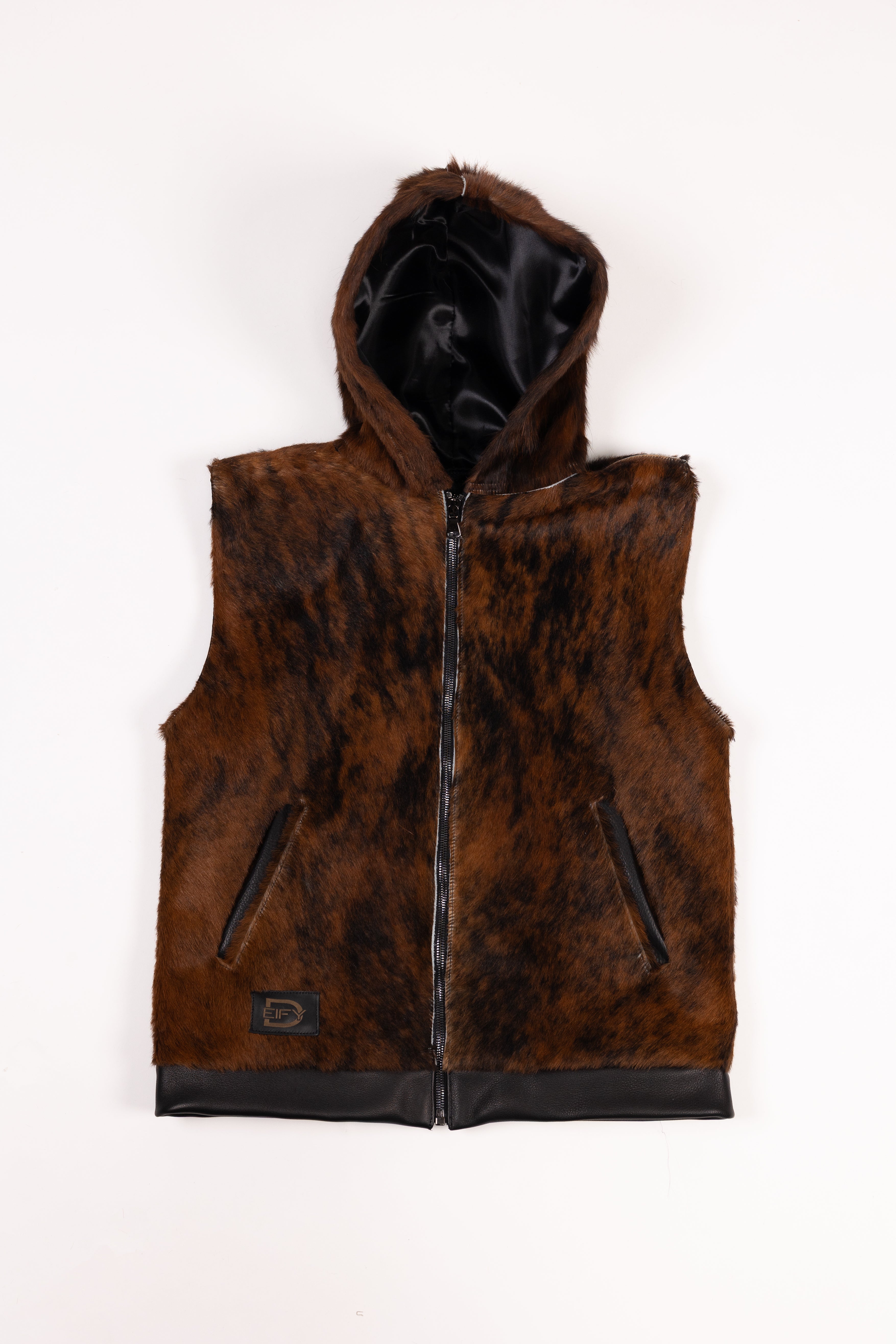 Deify Cowhide Hooded Vest