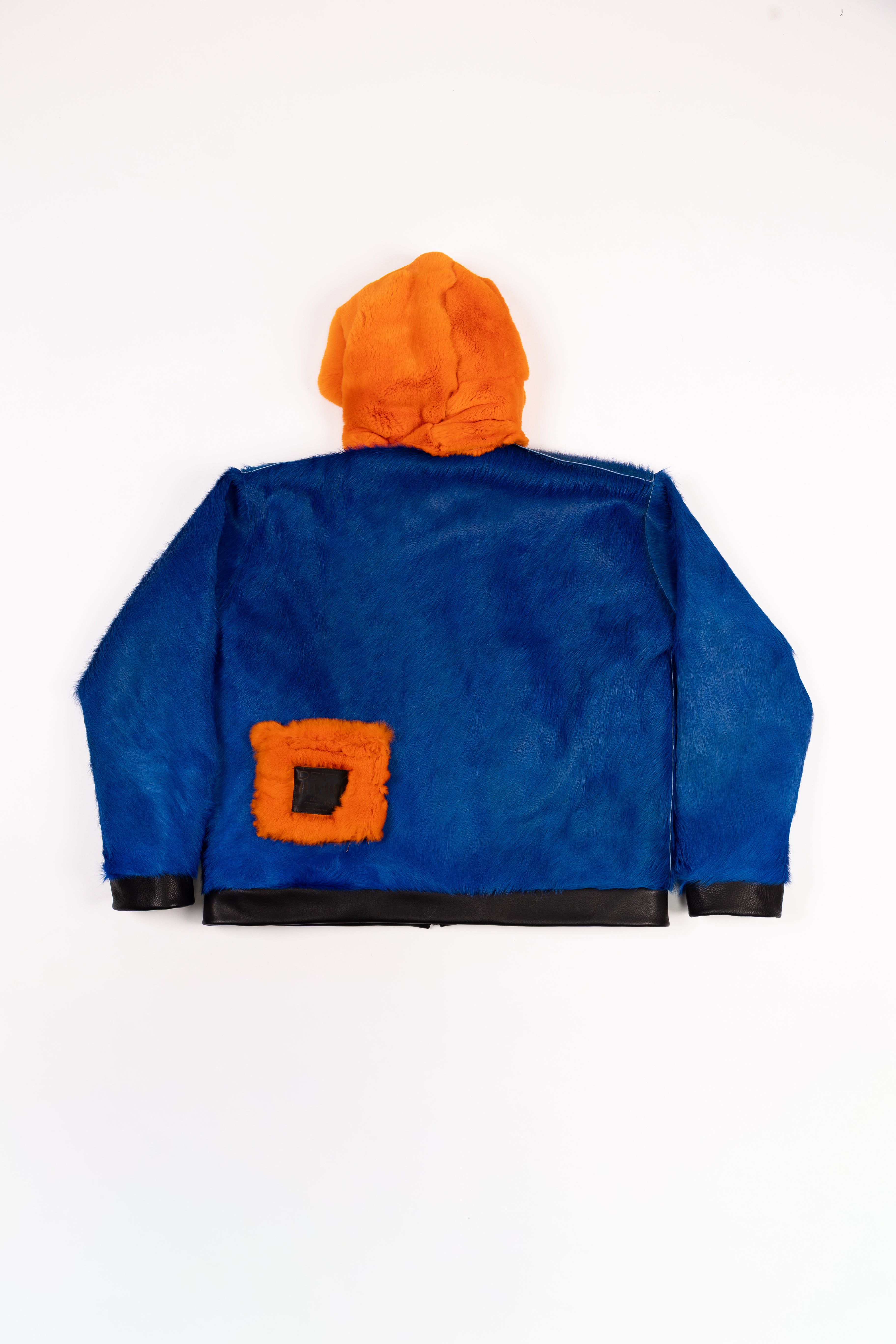 Deify Cowhide Rabbit Zip Up Hooded Jacket